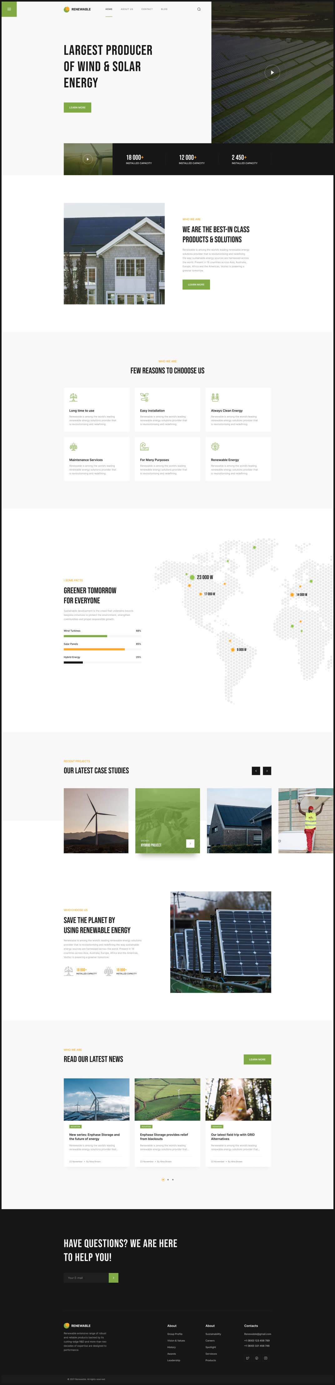 Largest producer of wind energy