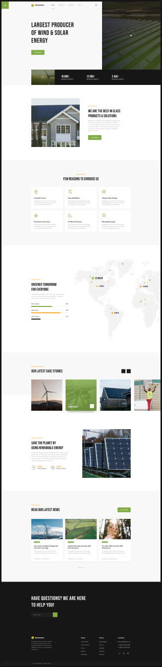 Largest producer of wind energy